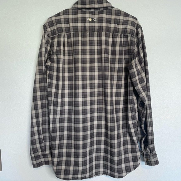 Carhartt Men's Relaxed Force Long Sleeve Button Up Plaid Flannel Shirt Medium - Picture 7 of 7